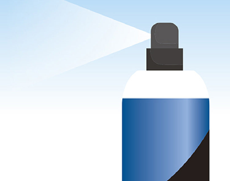a spray bottle