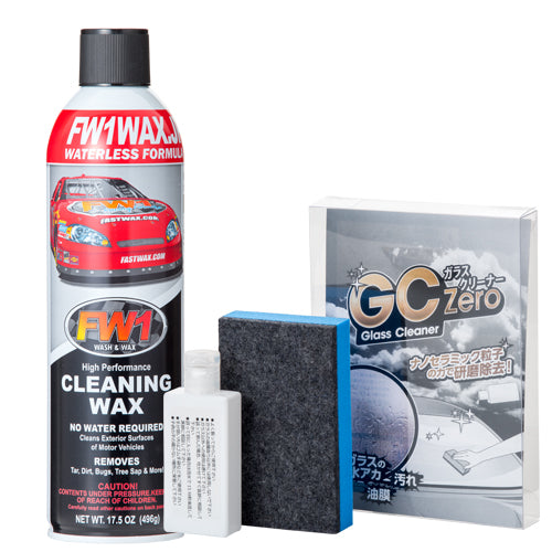 can of fw1 car wax and gc zero glass cleaner