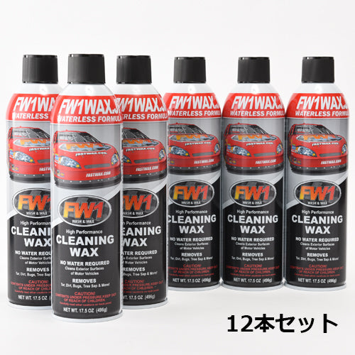 12 cans of fw1 car wax 